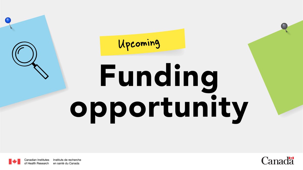 Notice of upcoming #FundingOpportunity: Healthy Youth Team Grants (2025) 
 
Launch date: November 2025 
 
Details: cihr-irsc.gc.ca/e/53529.html?h…