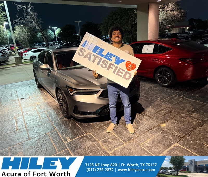 We are honored and loved helping Aramin upgrade to a gorgeous new #Acura #Integra. They worked with Jim Haas and are proud new members of the Hiley Acura family! #NewCar
