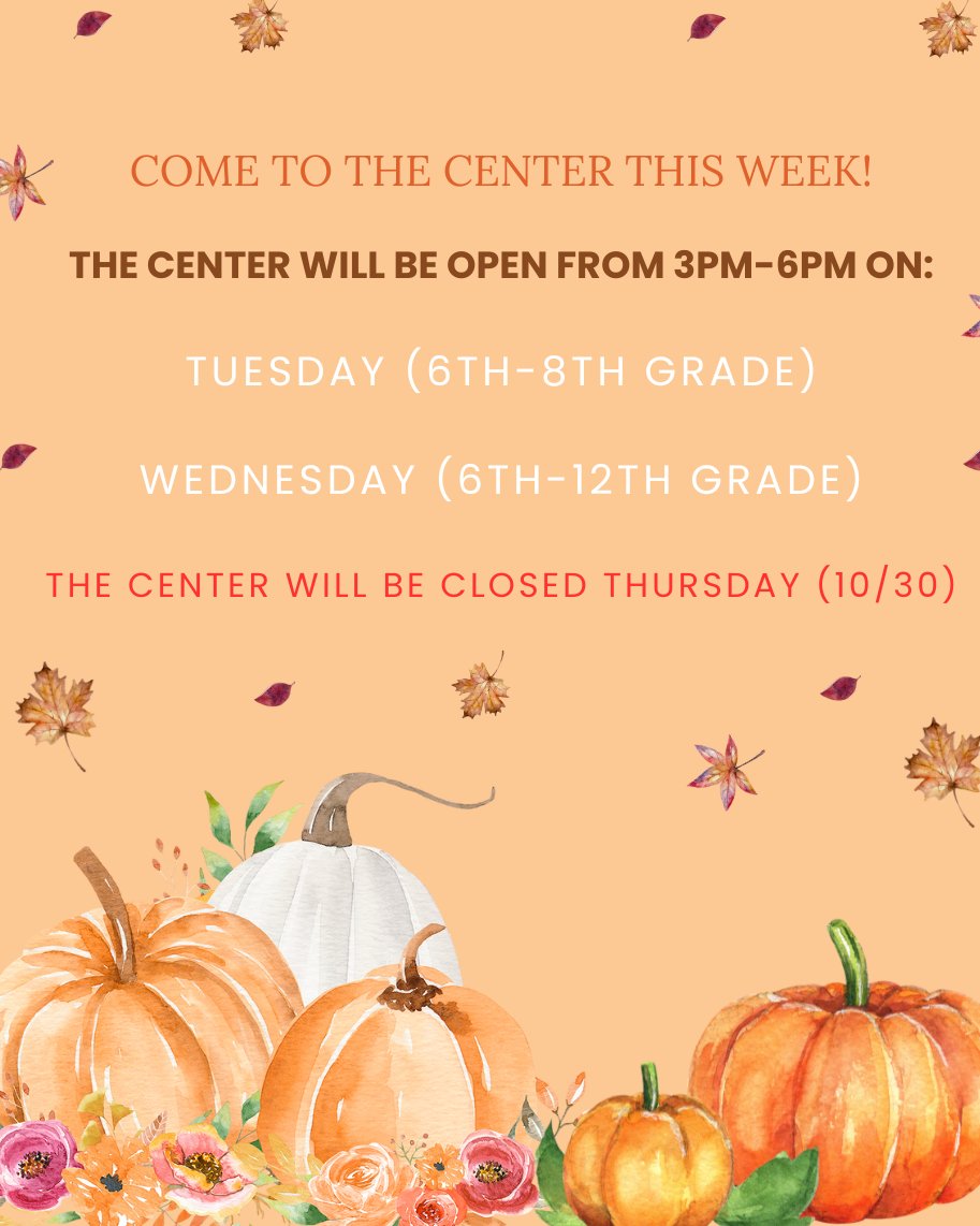 CambridgeCYC's tweet photo. Join us this week at the Center! Reminder: The Center is closed on Thursday this week! https://t.co/J3YxURZiRW