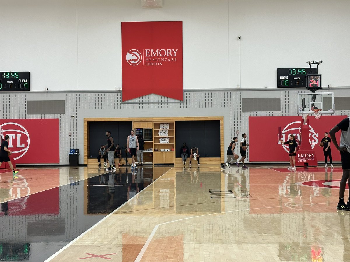Skyhawks training camp. Nikola Djurisic and Eli Ndiaye are here.