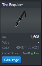 the requiem sword from the halloween spotlight even turned limited now!