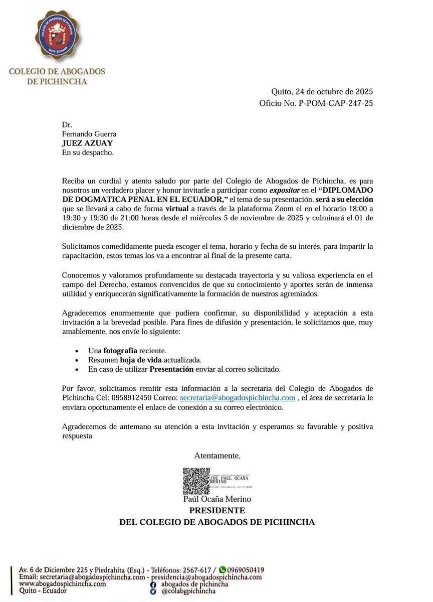 rafergc1's tweet photo. Gratitud por la invitación @Colegio53861139 @paulocana será un honor participar en este gran evento. https://t.co/nMvcHruy2D