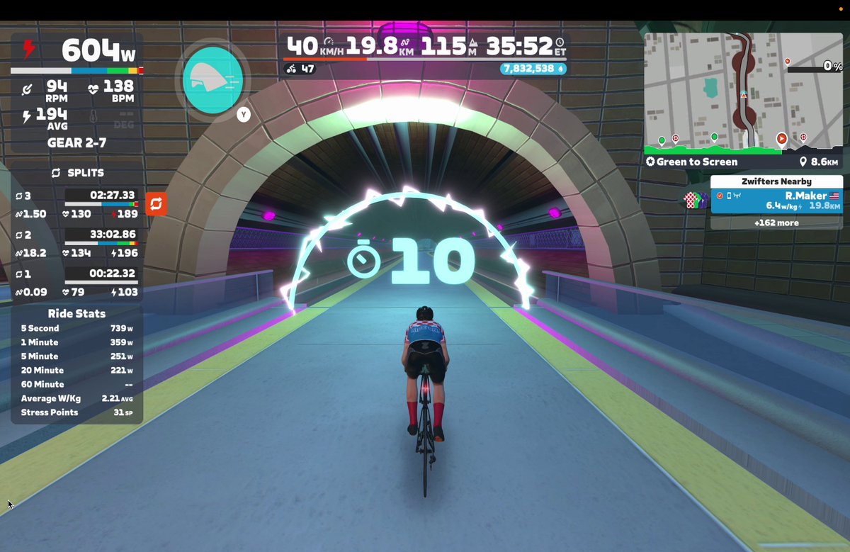 dcrainmakerblog's tweet image. Zwift just got a big expansion of new pavement in New York City, including a new Power Segments feature, F-Zero-style escalators, and more! I gave it a few rides, here are my thoughts: dcrainmaker.com/2025/10/zwift-…