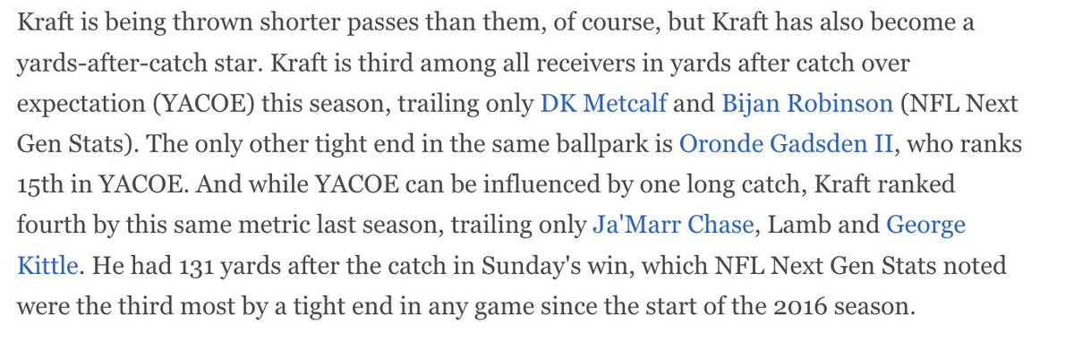 New column: Week 8's been the least competitive week since 1990 (and likely going back further). Let's try to find the fun moments from Sunday, including big games by Jonathan Taylor, Myles Garrett, Tua Tagovailoa, and Tucker Kraft, NFL TE1 espn.com/nfl/story/_/id…