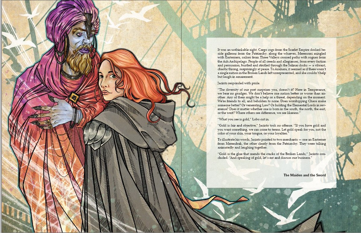 A glimpse at the header illustration from Chapter One of Broken Lands — where every story begins.