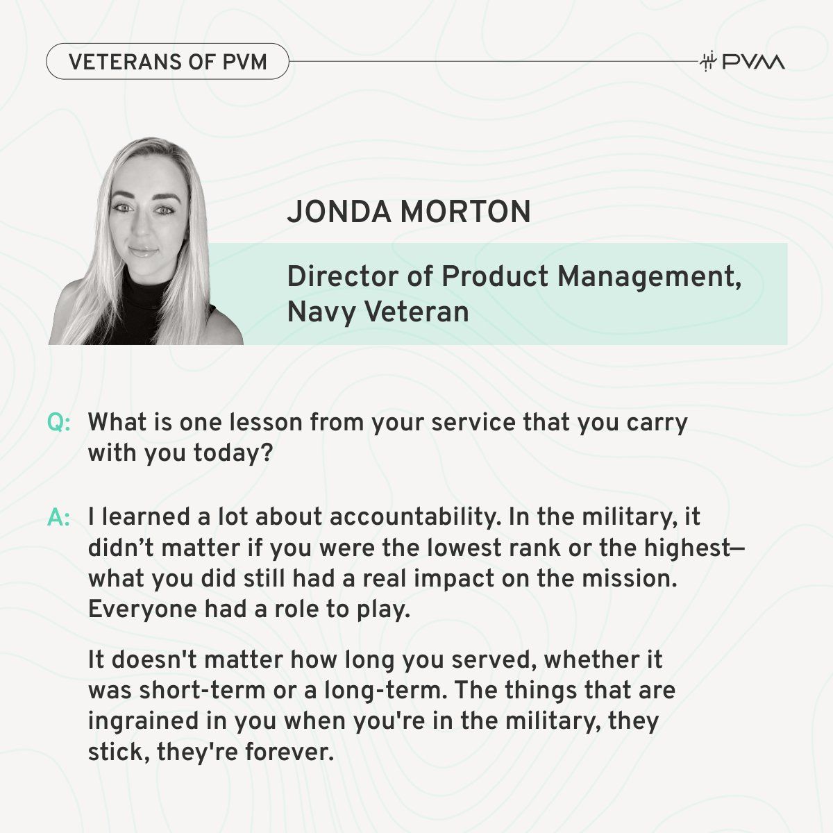 PVMGeeks's tweet image. At PVM, we&apos;re committed to our mission and supporting it with team members that understand and align with our customers&apos; missions. hubs.ly/Q03QfwvC0

#NavyVeteran #VeteranEmployment #GovTech