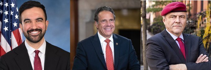 NYC MAYORAL POLL 

🟦 Zohran Mamdani: 44% [-1]
🟨 Andrew Cuomo: 34% [+9]
🟥 Curtis Sliwa: 11% [+2]
⬜ Not sure: 7%

[+/- vs 9/16-18]
——
Sliwa voters second choice 
🟨 Cuomo: 36%
🟦 Mamdani: 2%
——
• Source: <a href="/davidpaleologos/">David Paleologos</a> 
• Suffolk U. (A-) | 10/23-26 | LV