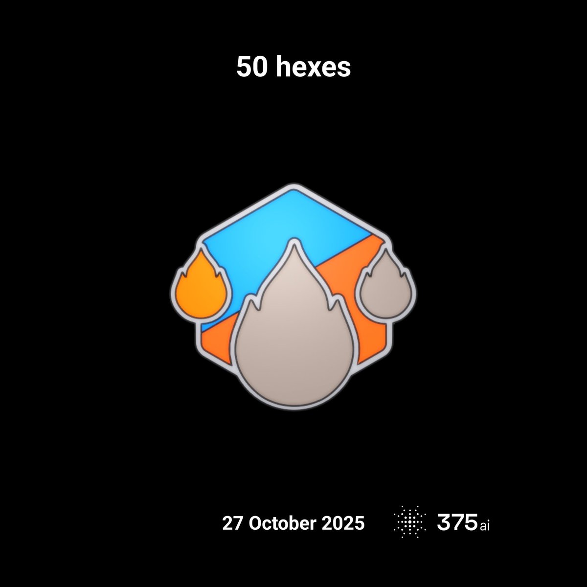 Wubert_36's tweet image. I’ve just covered 50 hexes on #375go! #discovergo