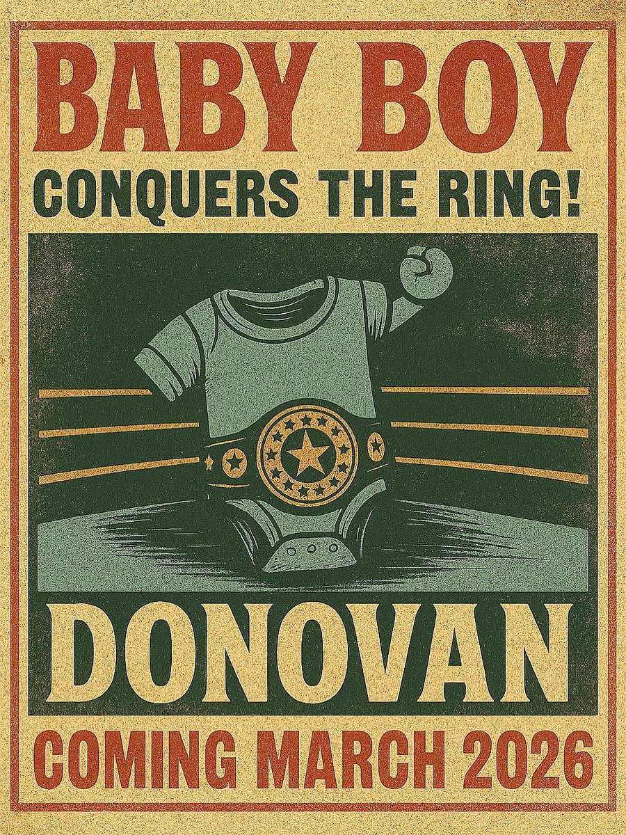 Future champ on the way! 👶🏽