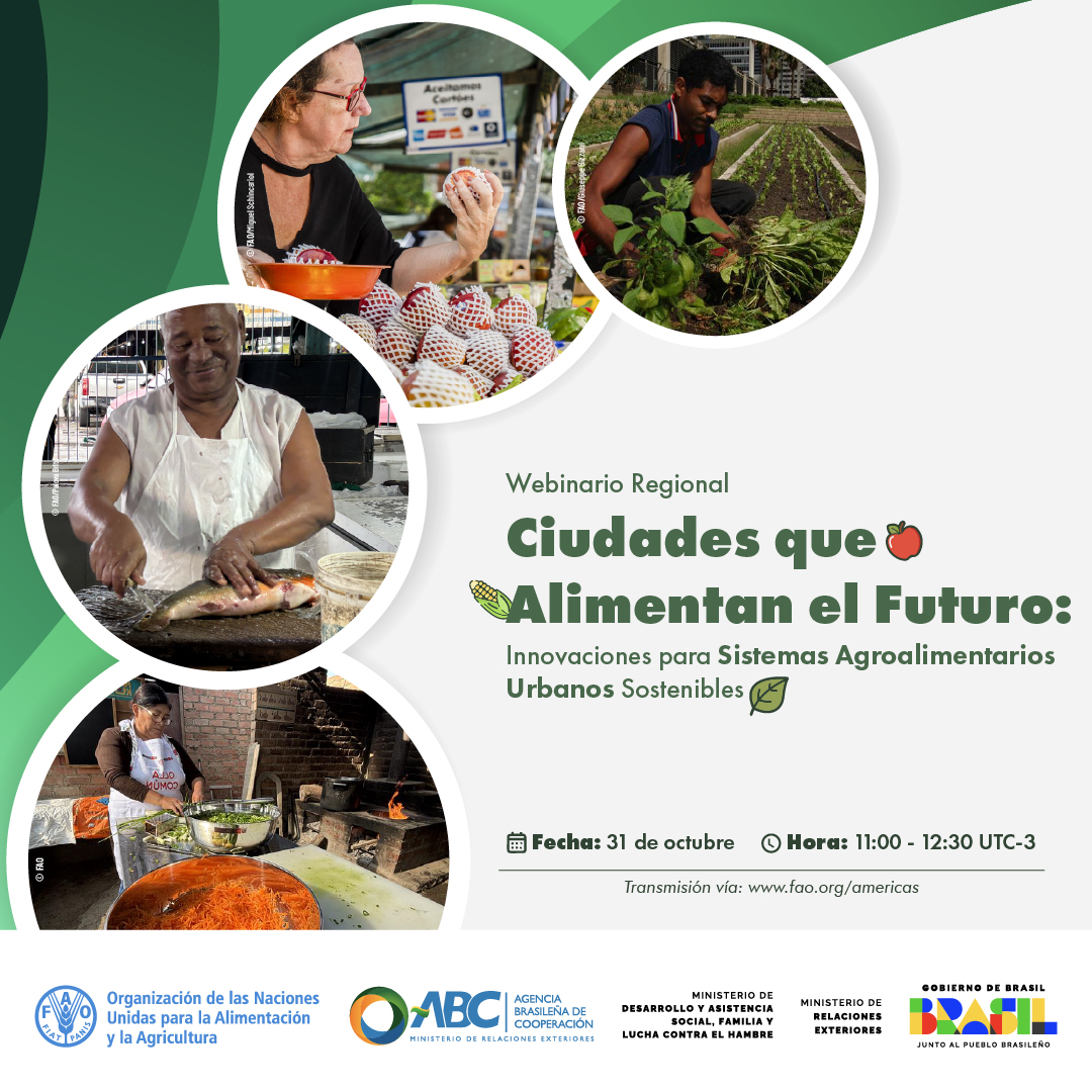 📣Más de la mitad de la población mundial🌎🌍🌏 vive en ciudades🏨🏣🏠. 
📌Garantizar el acceso a #AlimentosSaludables es uno de los retos más urgentes.

En el #DíaMundialDeLasCiudades, acompáñanos en el webinario💻 “Ciudades que Alimentan el Futuro”.
🔗 bit.ly/4qkGTRz