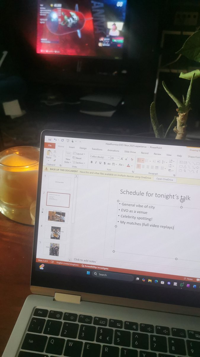 My EVO Nice 2025 PowerPoint in progress - aiming for 7pm UK start time tonight! Ft. <a href="/GeostarGeo/">GeoGeostar</a> and a bit of Street Fighter celebrity spotting too 👀