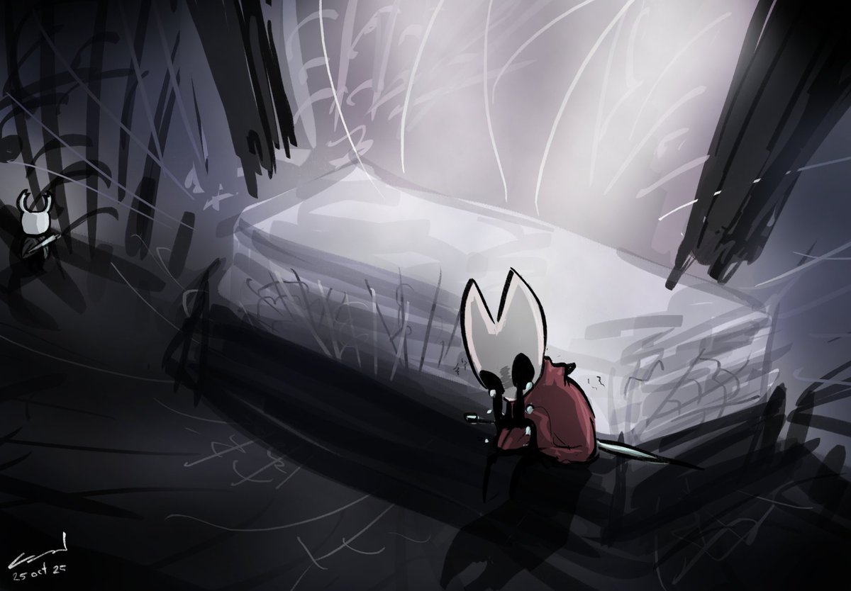 Leave me now, ghost. Allow me a moment alone before this bedchamber becomes forever a shrine.

#hollowknight