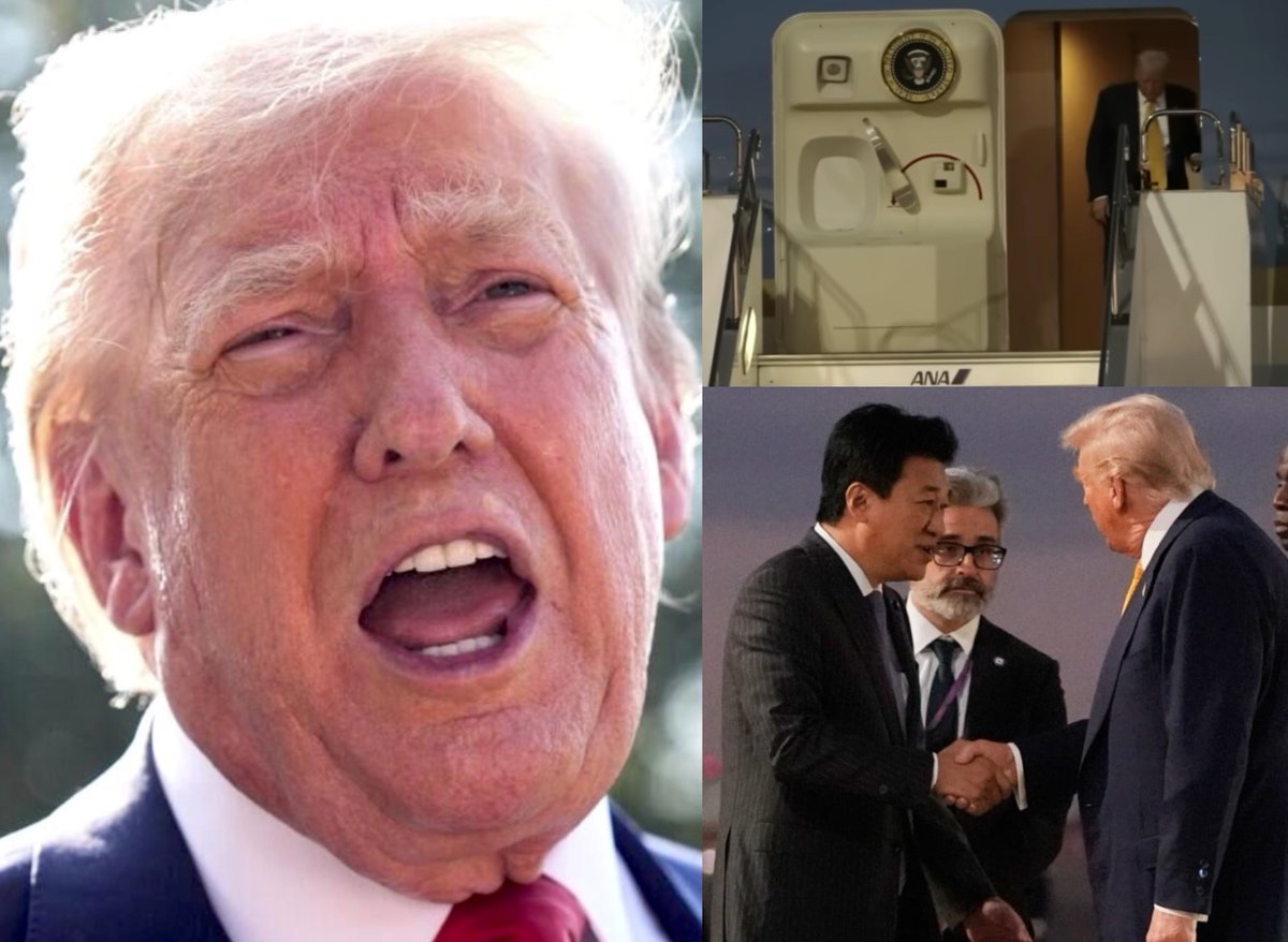 OccupyDemocrats's tweet image. BREAKING: Donald Trump's big trip to Japan goes off the rails as he melts down over his collapsing approval numbers and insists that the "REAL polls" prove that the American people love him.
The demented delusions are getting stronger by the day...
"After winning THREE…