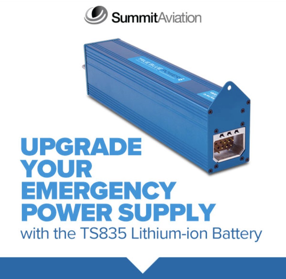 Upgrade your aircraft with the Mid-Continent TS835 Lithium-ion backup battery supply - lightweight, reliable, and built to deliver maximum performance. 

hubs.la/Q03QddMn0