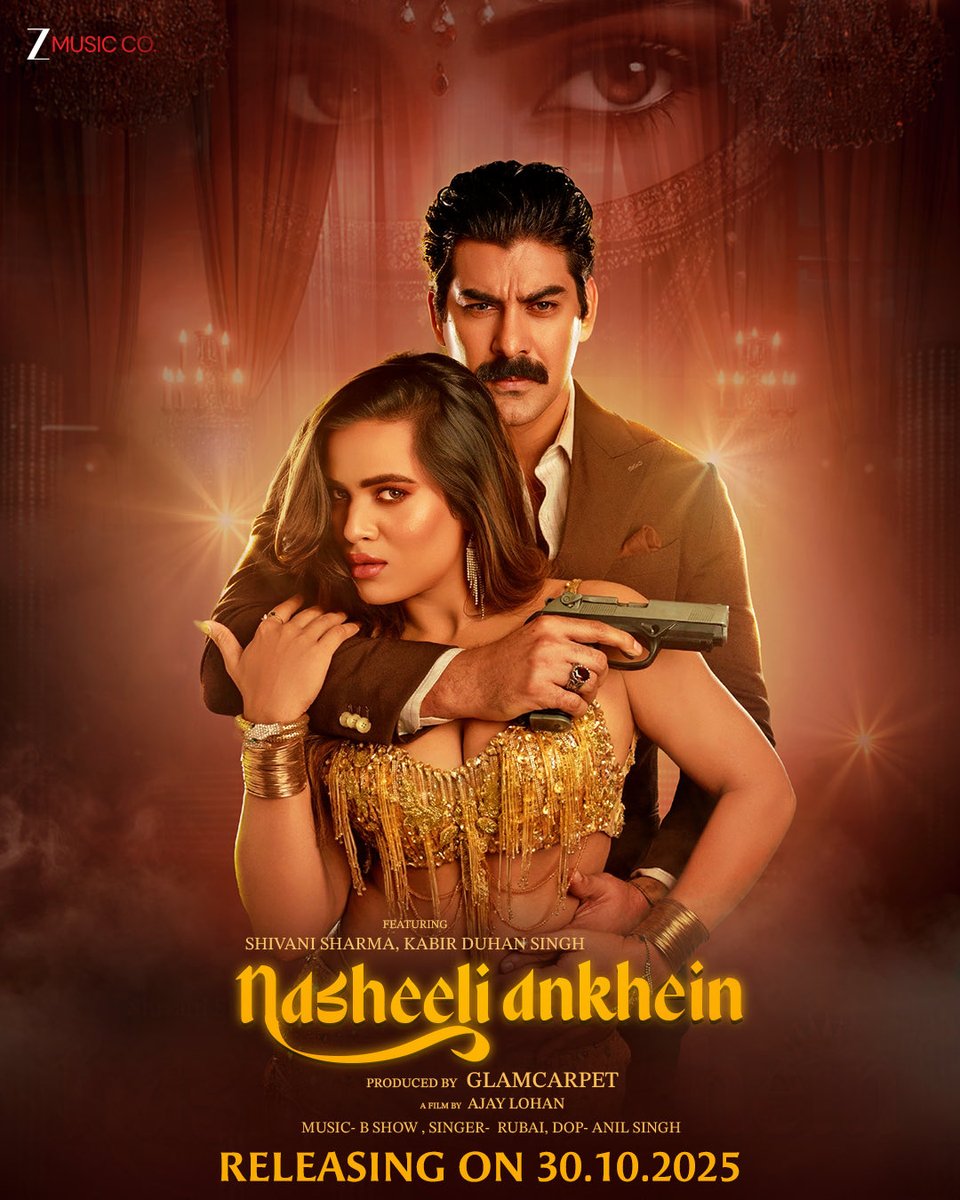 Kabirduhansingh's tweet image. My debut music video with Zee Music — a beautiful story and a soulful song. Send your love  #NasheeliAnkhein relessing on Oct 30 2025 !! 

Directed by Ajay Lohan