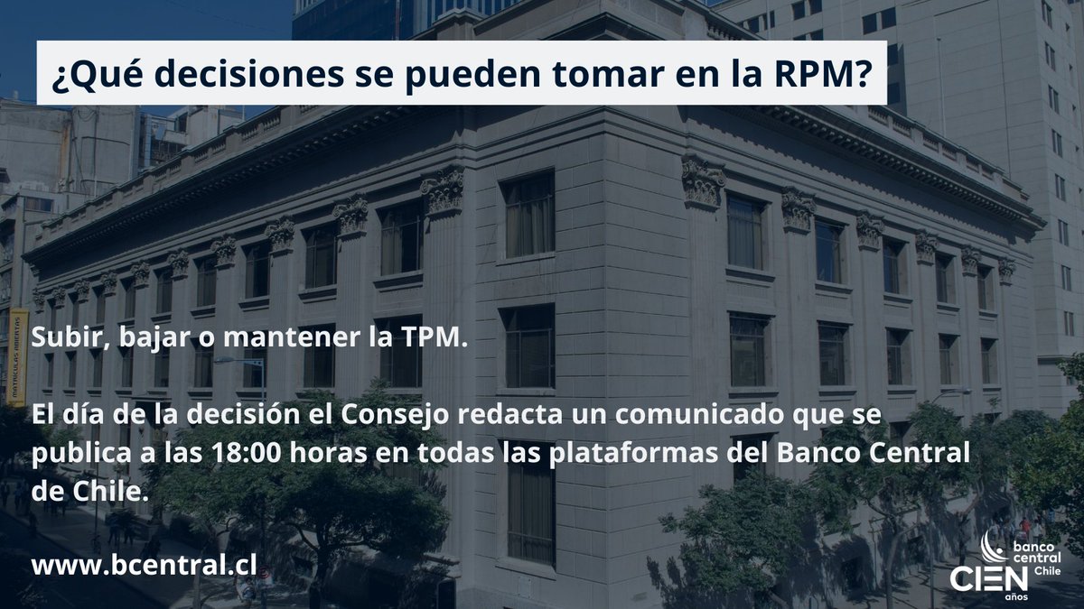 ¿Sabías que hoy y mañana se realiza la Reunión de Política Monetaria correspondiente a octubre? 

En el siguiente post te explicamos de qué se trata, quiénes participan y qué se decide. 

Además, te invitamos a estar atento mañana al comunicado de la decisión, que se publicará a