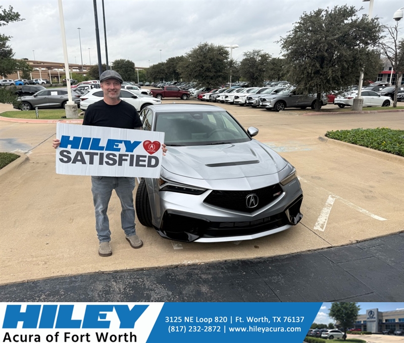 We are honored and loved helping Mark upgrade to a gorgeous new #Acura #Integra. They worked with Jim Haas and are proud new members of the Hiley Acura family! #NewCar