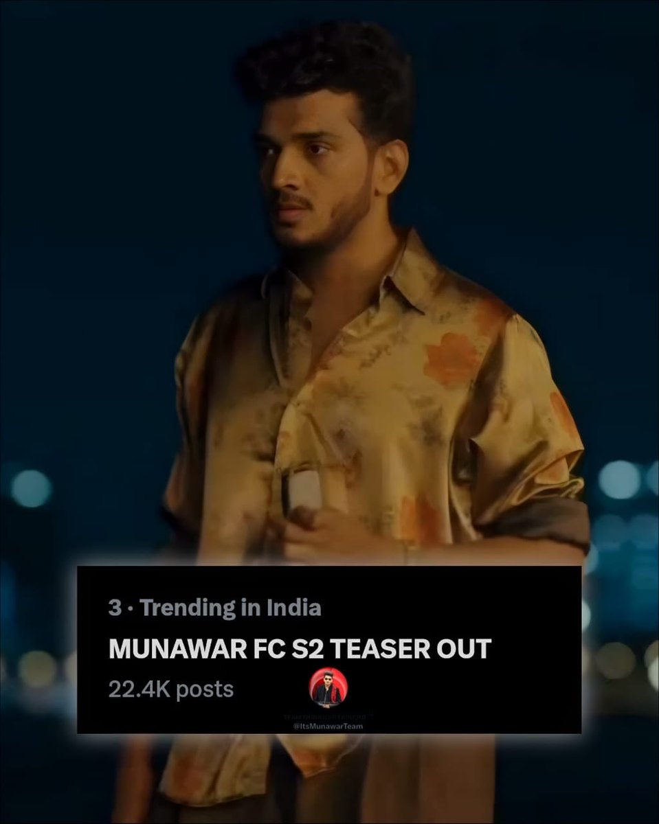 Vanuyu_4_51's tweet photo. The most awaited season is here! First Copy Season 2 is streaming only on on Amazon MX Player..

MUNAWAR FC S2 TEASER OUT

#FirstCopySeason2 #MunawarFaruqui 
#MKJW𓃵 https://t.co/ed0KO9EsZ1