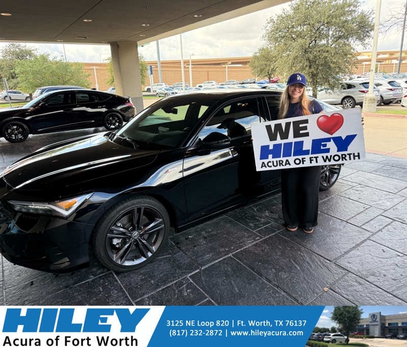We are honored and loved helping Skylar upgrade to a gorgeous new #Acura #Integra. They worked with Neal Brady and are proud new members of the Hiley Acura family! #NewCar