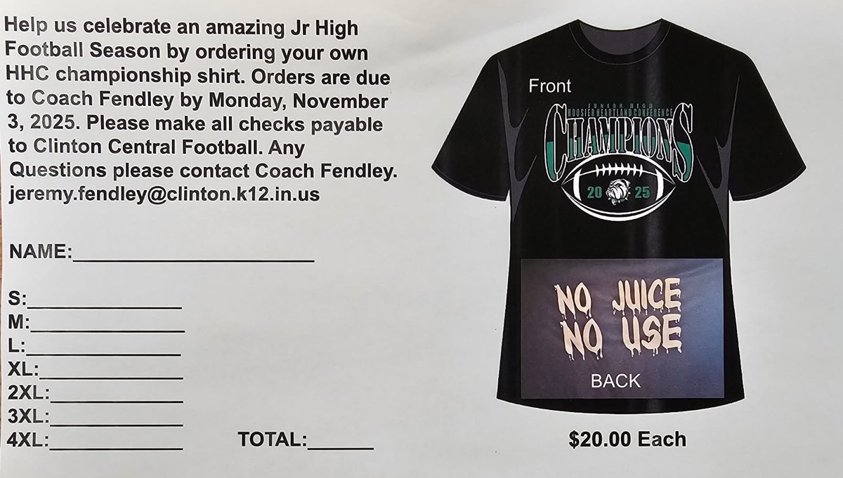 Clinton Central Football tweet media