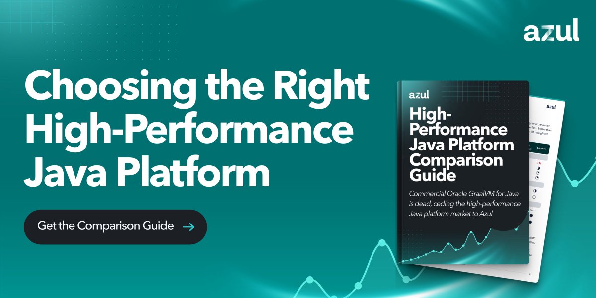 reindejong's tweet image. If you’re working with Java and GraalVM, heads up: Oracle is ending commercial support after JDK 24. This guide breaks down what it means and how to future-proof your stack: java.azul.com/3J3PuY7

#Java #GraalVM