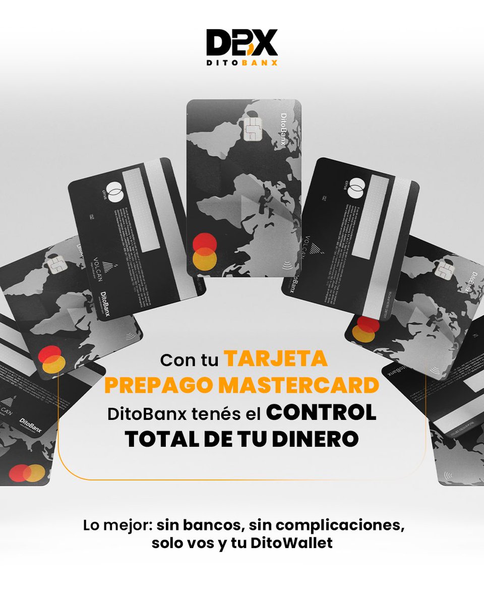 💳 Con tu tarjeta prepago Mastercard DitoBanx tenés el control total de tu dinero desde el celular.
🌍 Comprá en cualquier parte del mundo, en físico u online, con la seguridad de tu wallet.

Lo mejor: sin bancos, sin complicaciones, solo vos y tu DitoWallet.

#DitoBanx