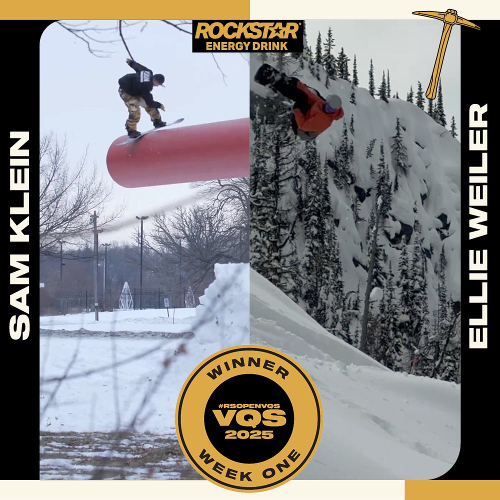 the_platfrm's tweet image. Closing out week 1 of @rockstarenergy VQS we have Ellie Weiler &amp;amp; Sam Klein, winners of the first $1K prize! Huge thanks to everyone who entered and voted 🙌  Week 2 is on—new entries daily on ThePlatfrm.com for another chance at $1K and more. #RockstarEnergy #platfrm