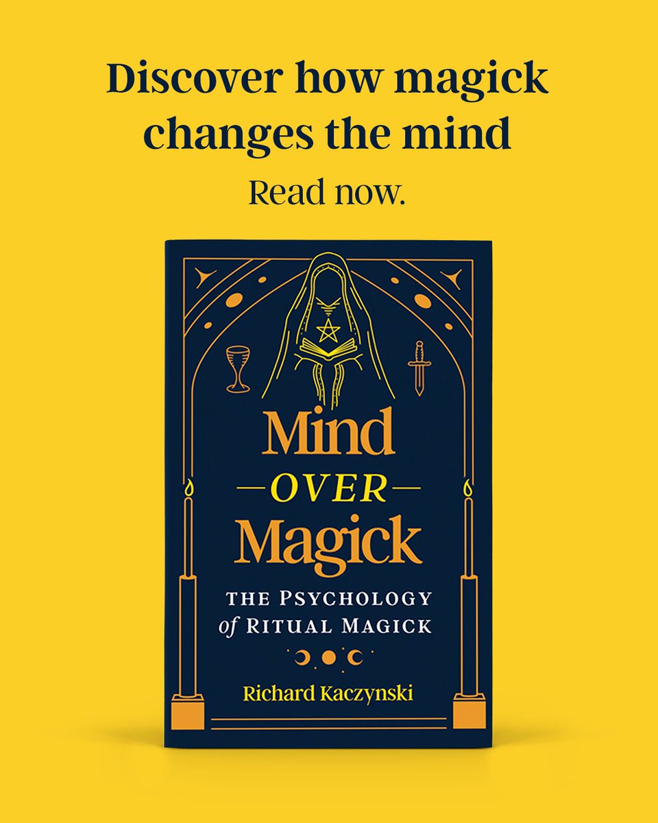 Magical visualization works because your brain processes imagined experiences as if they're real.

To learn more about how psychology &amp; magick are entangled, read "Mind over Magick" by Richard Kaczynski. Available now.

innertraditions.com/mind-over-magi…

#MindOverMagick