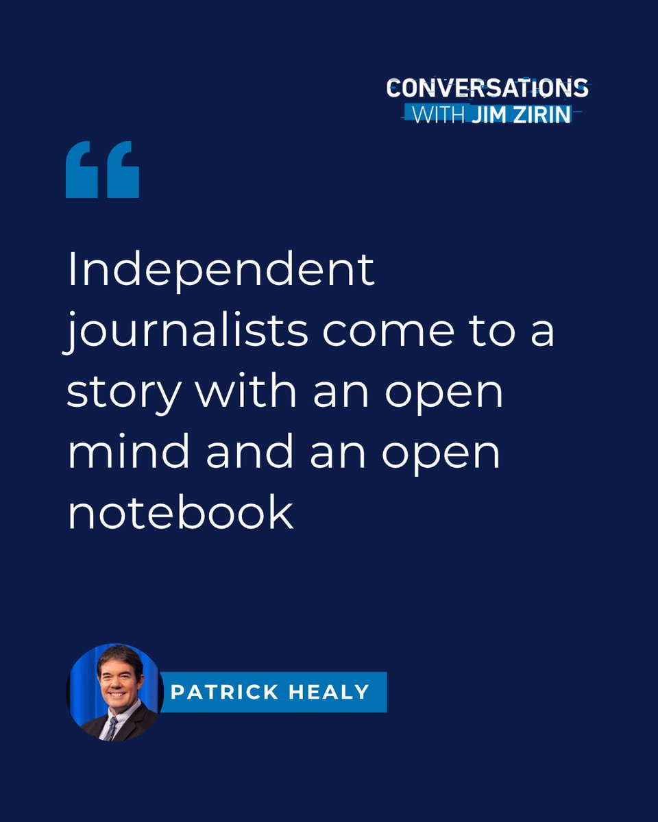 It’s a principle that drives accountability, illuminates the truth, and strengthens democracy. Hear Patrick Healy expand on this vision in the latest episode: bit.ly/4qr6gBd