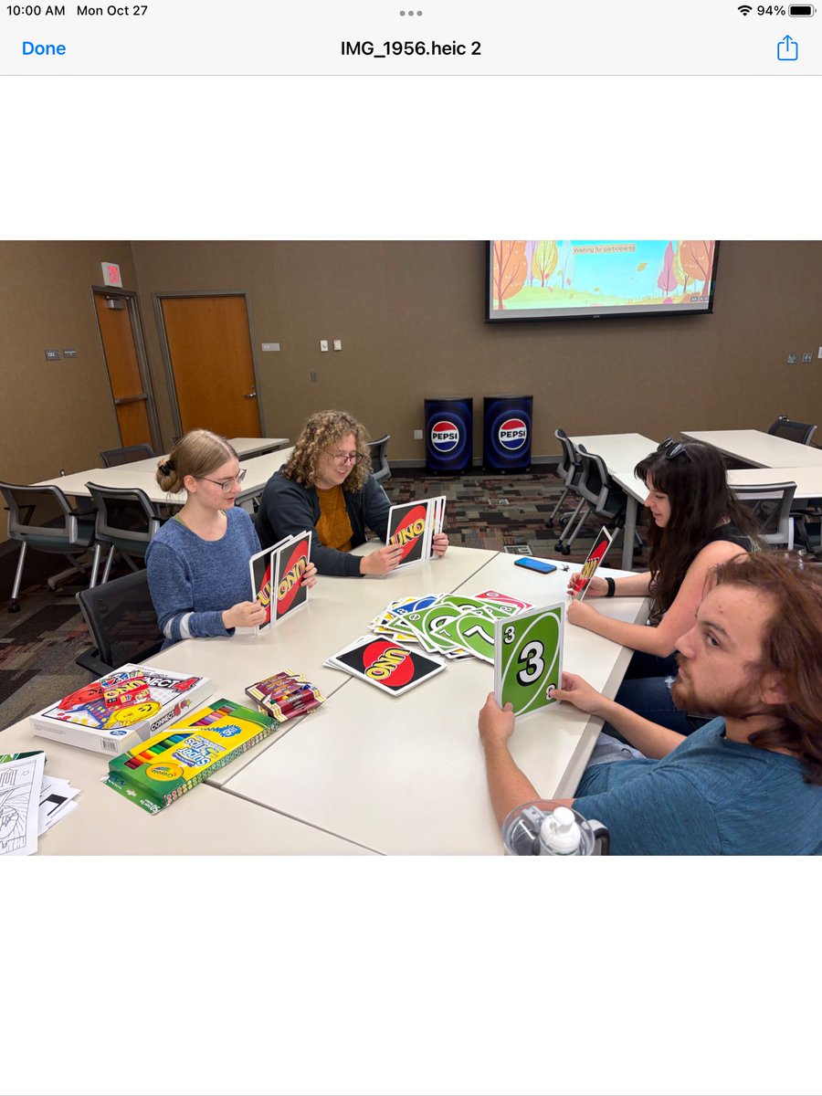 CSCC_Delaware's tweet image. Thank you for coming to game/movie night and pumpkin painting! We had so much fun!