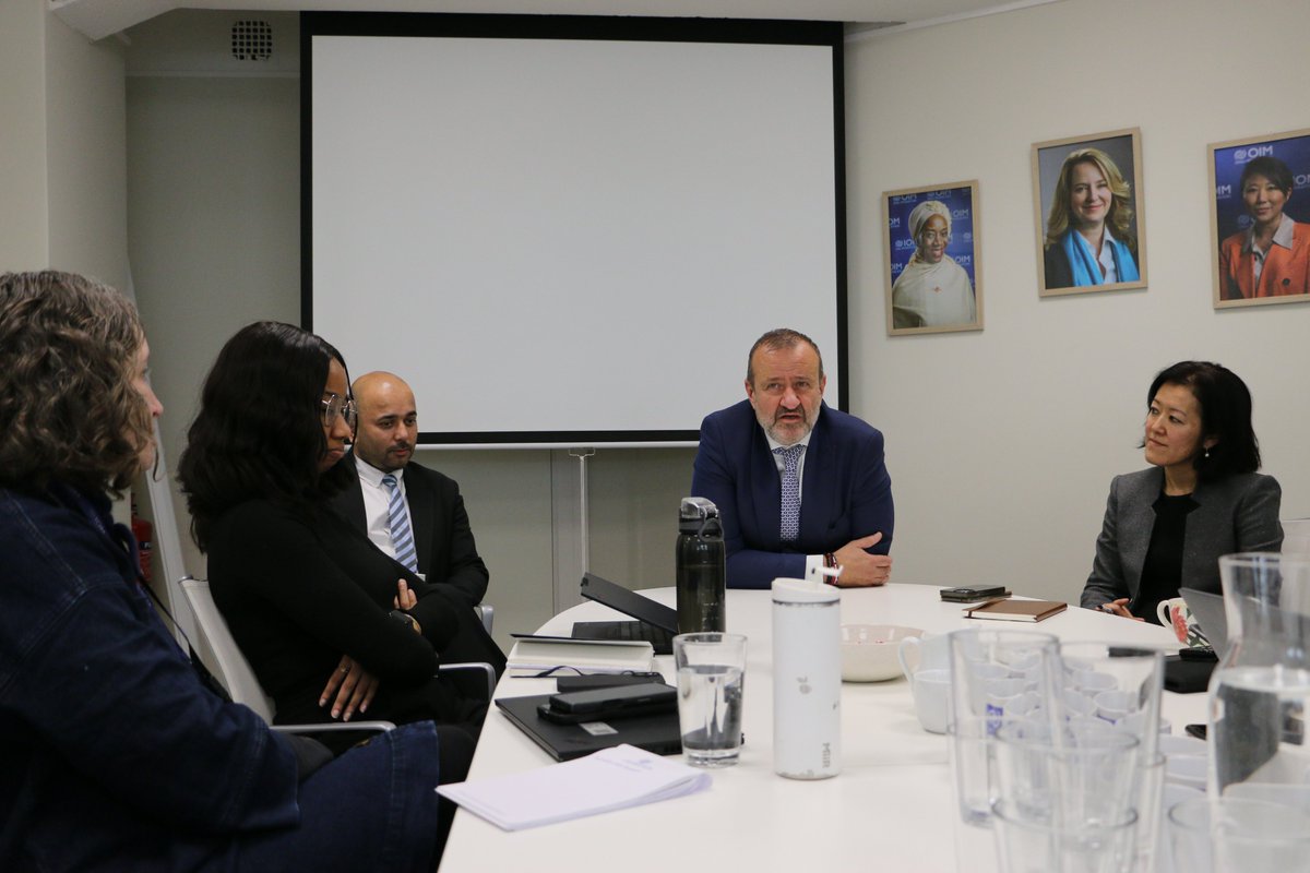 Today, <a href="/UNmigration/">IOM - UN Migration 🇺🇳</a>'s Sub-Regional Director for Europe <a href="/GianlucaRocco_/">Gianluca Rocco</a> visited our office in #Oslo!

The visit sparked inspiring conversations on our support to migrants and refugees in close collaboration with the Government of Norway. 🇳🇴