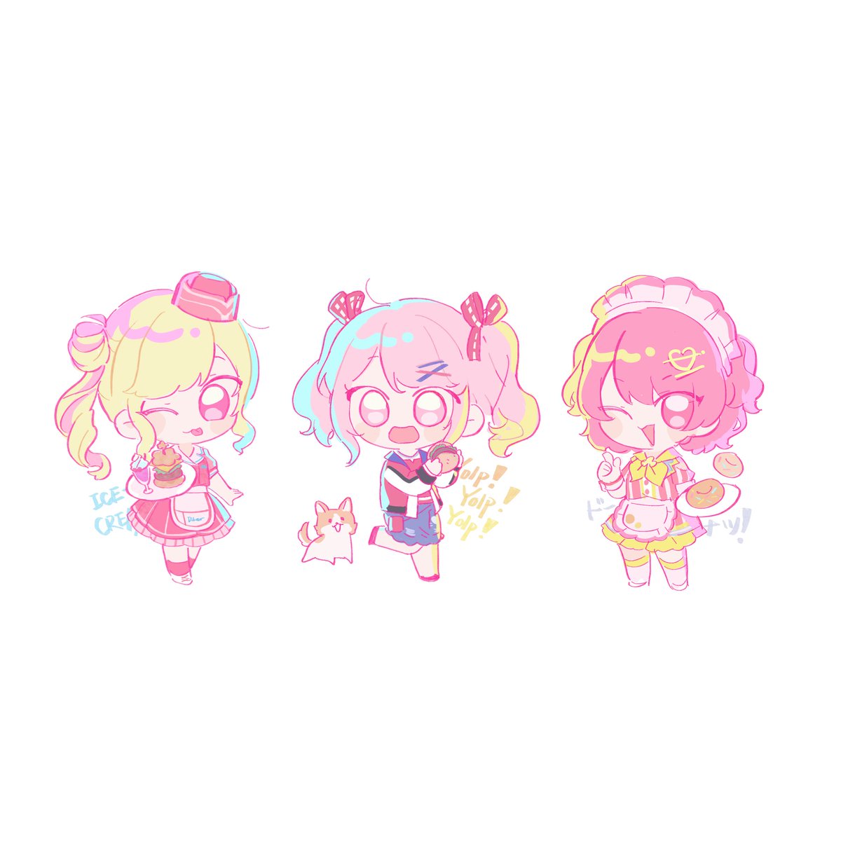 akane313414's tweet photo. 💛🧡💖 🧡💙💚
#prsk_FA https://t.co/RpEROSLsdR