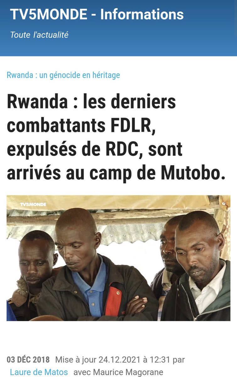 CARTOGRAPHIE DES FDLR AU NK :
1.RUTSHURU: Tongo,Bukombo,Katsiru, Bambo,Mabenga,Kibirizi,Binza,PNVi,kisharu,Katwiguru,Nyamilima,Nyabanira,.vitshumbi
2.MASISI: Bibwe,Bweru,Nyangue,Mpati,Rubaya,Ngungu.
Tous ces FDLR recyclés par kigali opèrent dans les zones occupées par le RDF/M23.