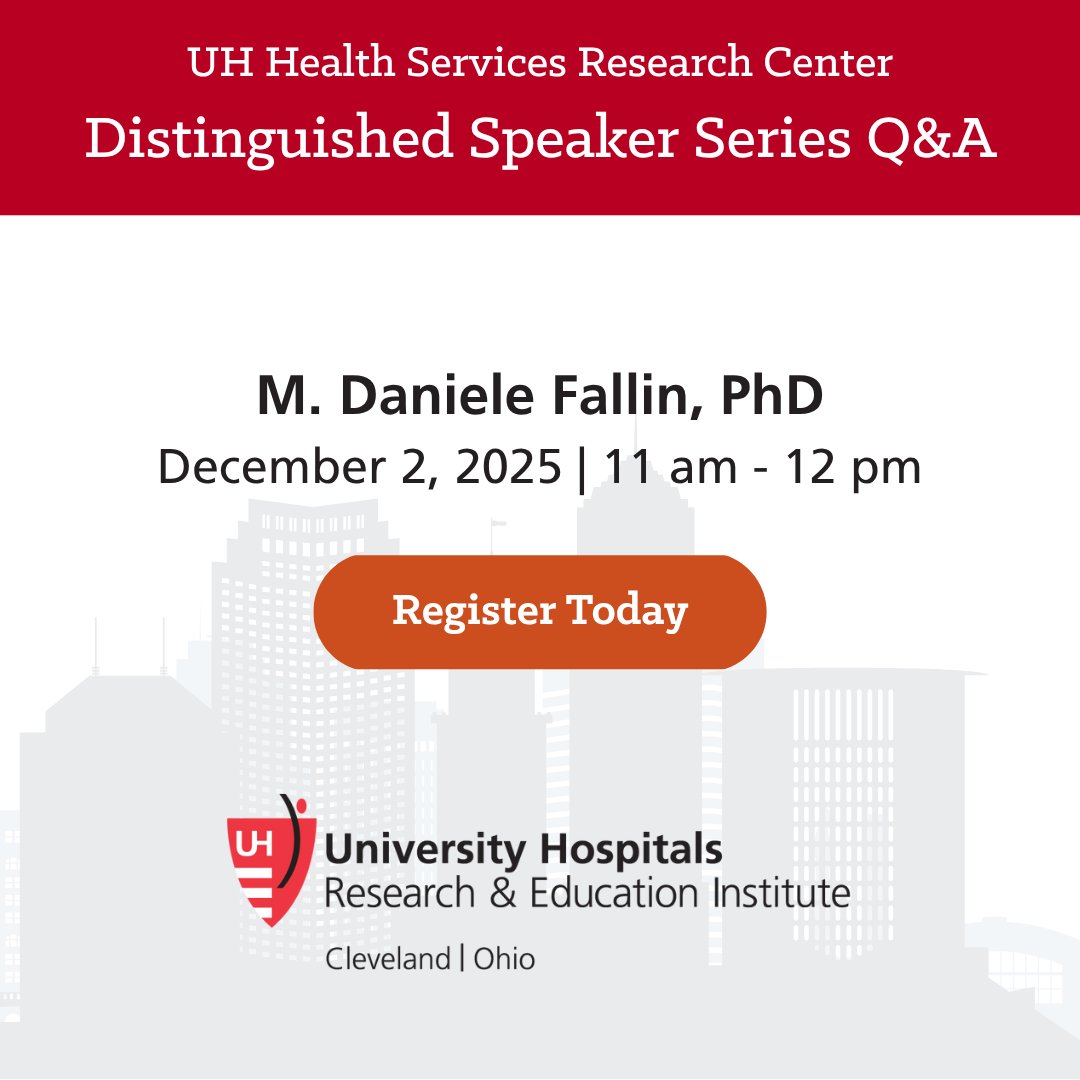 Register to hear from <a href="/EmoryUniversity/">Emory University</a> M. Daniele Fallin, PhD at the upcoming Distinguished Speaker Series. Register now! uhhospitals.zoom.us/webinar/regist…