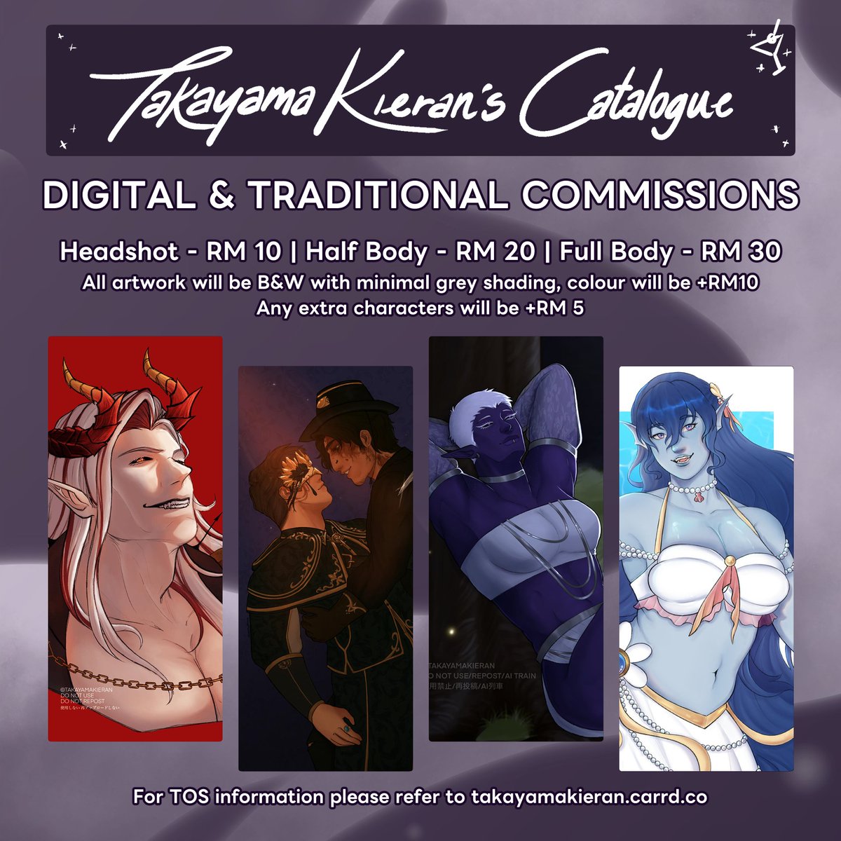 TakayamaKieran's tweet image. 🌟 Live drawing/commission details!

(2/2)