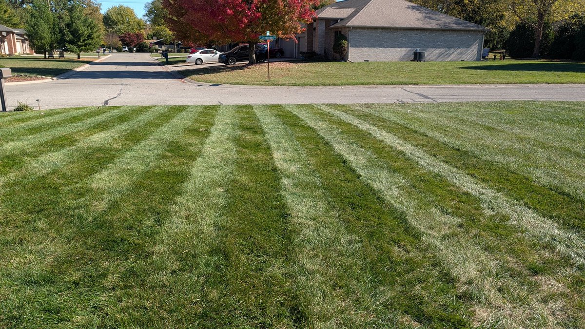 ClintAlbert20's tweet photo. Last mow of the year. #lawntwitter https://t.co/vwx0AUCmiT