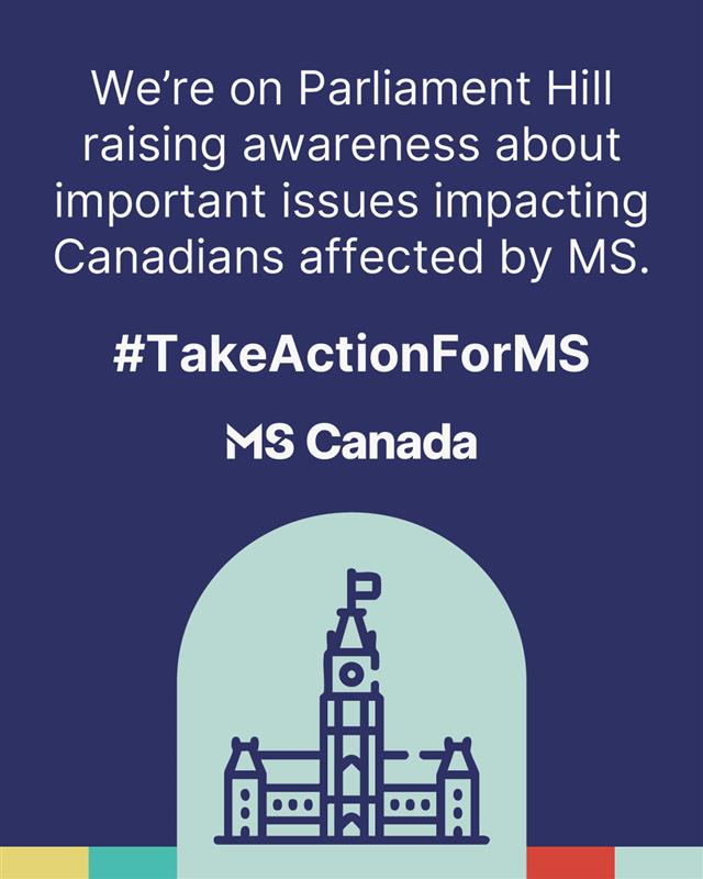 We’re on Parliament Hill for our annual Day on the Hill event, where our team members and volunteers are meeting with federal leaders to make sure voices of Canadians living with #MS are heard where it matters most.
