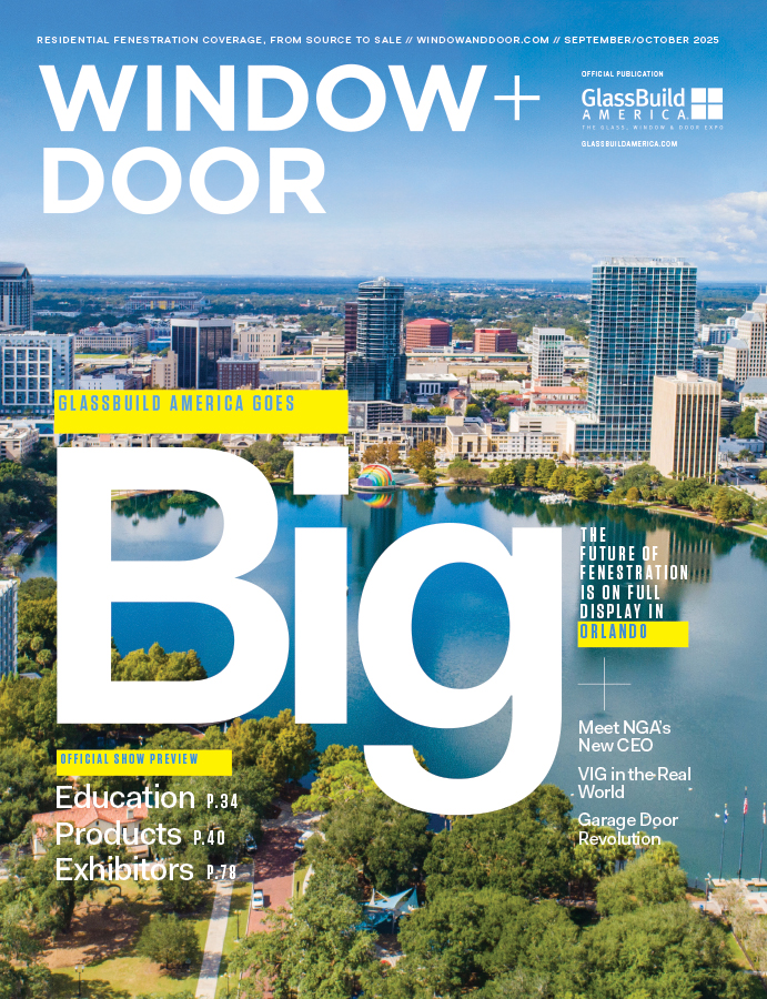 The September/October issue of Window + Door is now available! Make sure you don't miss out on all the amazing content, including previews into GlassBuild and an interview with NGA's new CEO! windowanddoor.com/current-issue