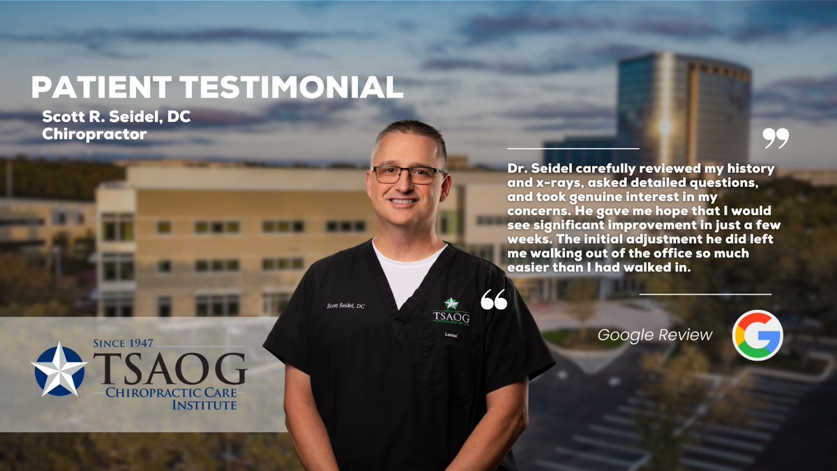 We LOVE hearing how our staff has helped you! Way to go Dr. Seidel! Keep up the amazing work!

For more info about Dr. Seidel, check out our website and YouTube channel!

tsaog.com/physicians/sco…