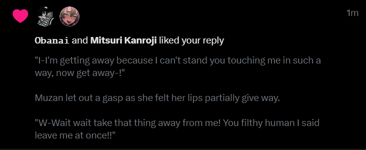 👹>oh god his obanai's girl is watching him get ready to fuck muzan