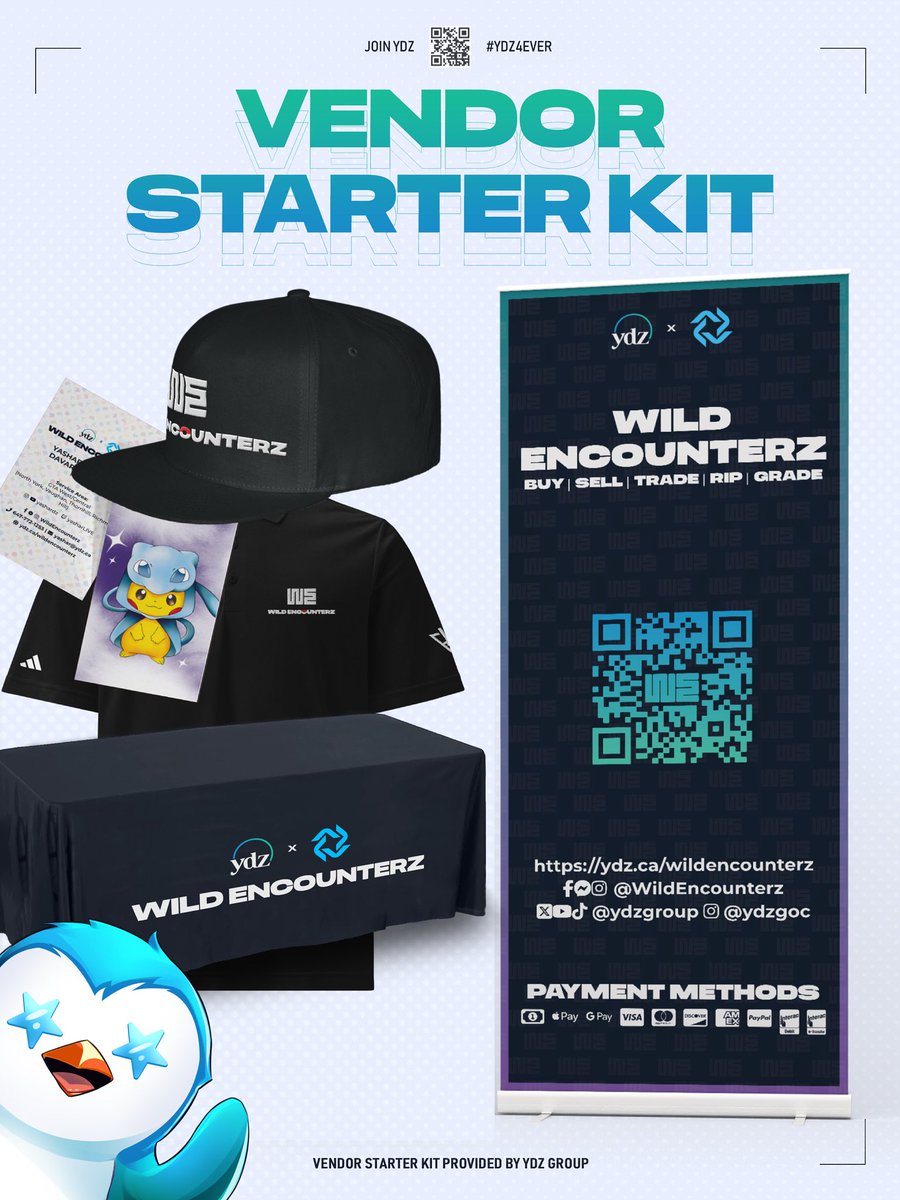 Almost 1 year since #WildEncounterz joined YDZ Games — and it’s been a case study in brand growth.

From concept → convention-ready. Now they’re showing up branded, bold, &amp; profitable.

Let us build to help you launch or level up your vendor game.

#YDZ4EVER