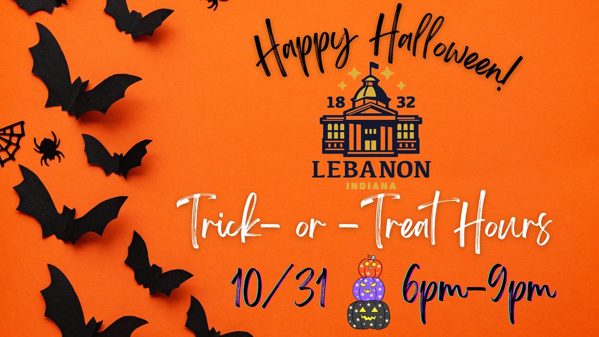 Halloween will be here before you know it! A reminder that trick-or-treating hours are from 6pm-9pm on Friday. Happy Halloween!!!
#LovinLebanon #ThisIsHome