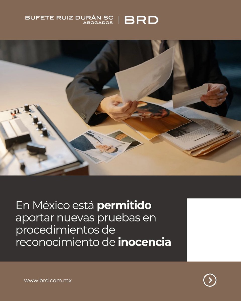 bufeteruizduran's tweet photo. La Suprema Corte de Justicia de la Nación (SCJN) reafirmó la posibilidad de presentar nuevas pruebas en los procedimientos de reconocimiento de inocencia, con el objetivo de cuestionar la fiabilidad de los elementos que sustentaron una condena.

https://t.co/BbyX5y3mC1 https://t.co/crm3m38PSp