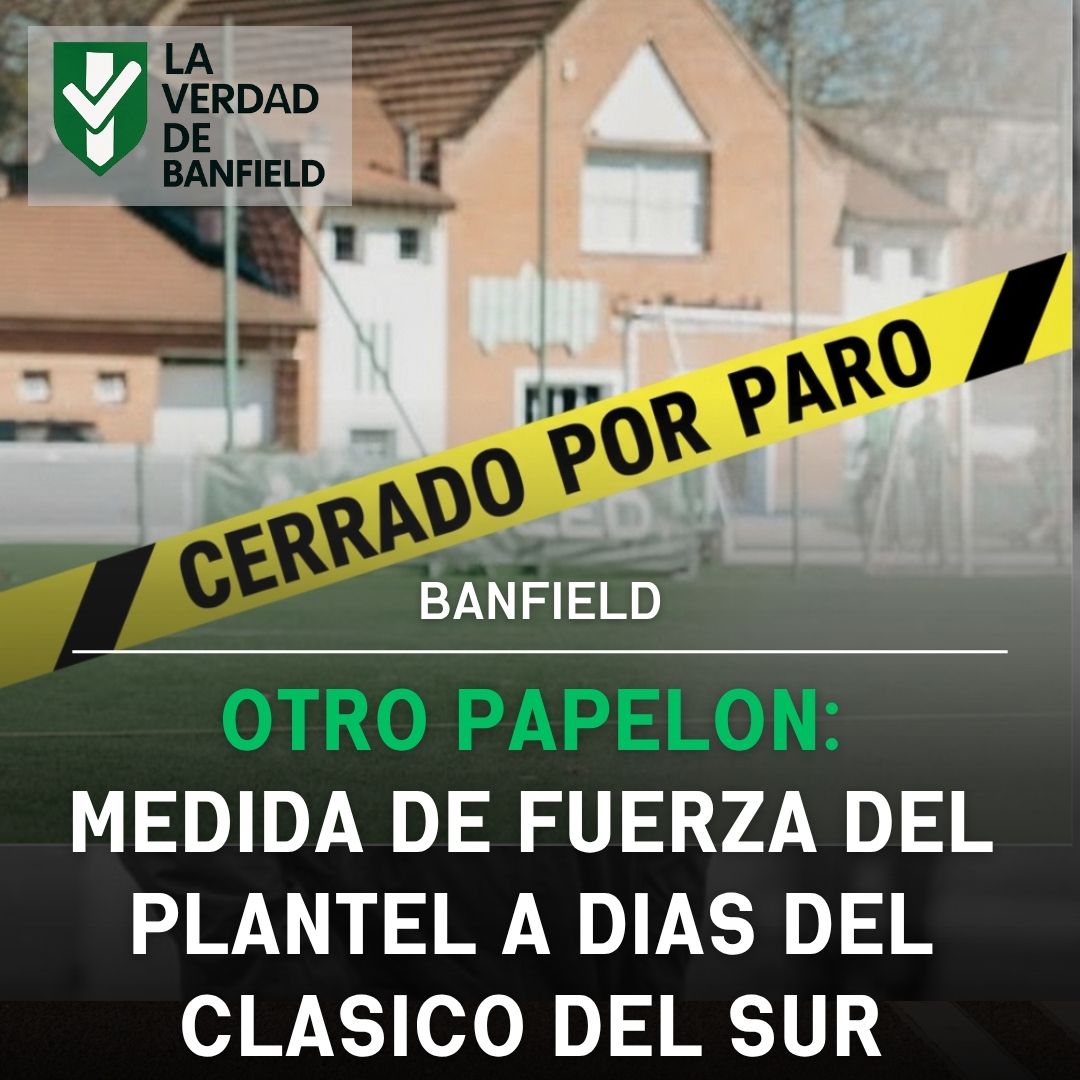 Los problemas con la CD de Mariotto en #Banfield no para. Paro a días del clásico con #Lanús.

#afa #ligaprofesional #futbolargentino

instagram.com/p/DQUa3kWERru/…