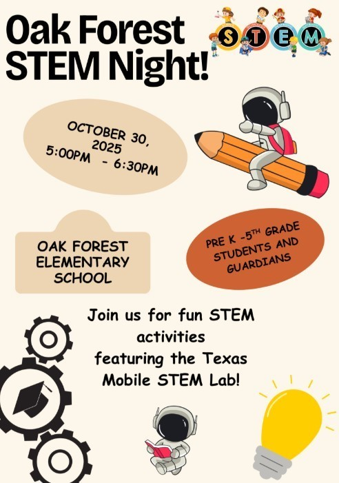 HumbleISD_OFE's tweet image. Join us at OFE for STEM night!