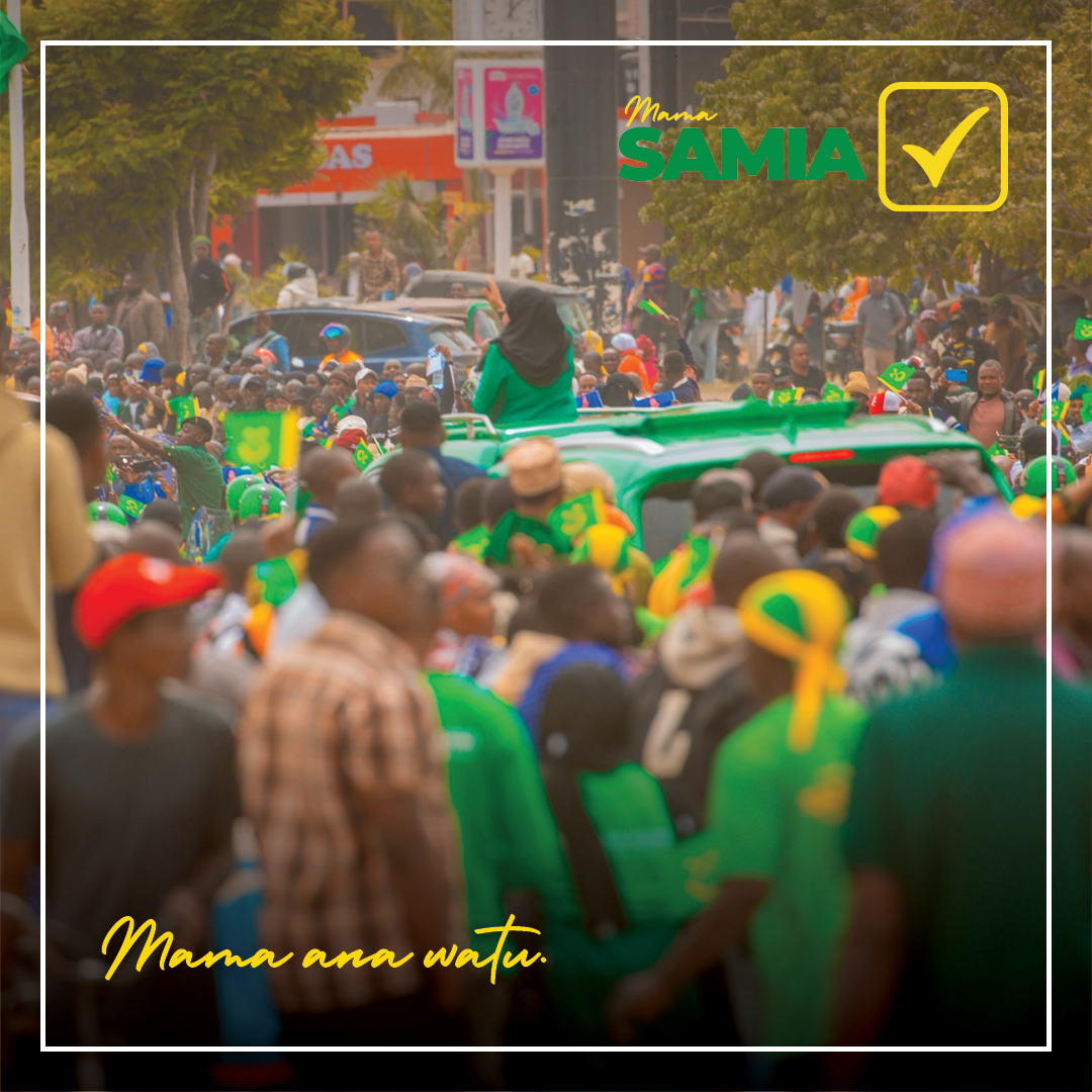 Watanzania watamachagua kiongozi ambaye uwezo wake wa kuwatumikia wameuona.

Oktoba29 Tunatiki Samia.