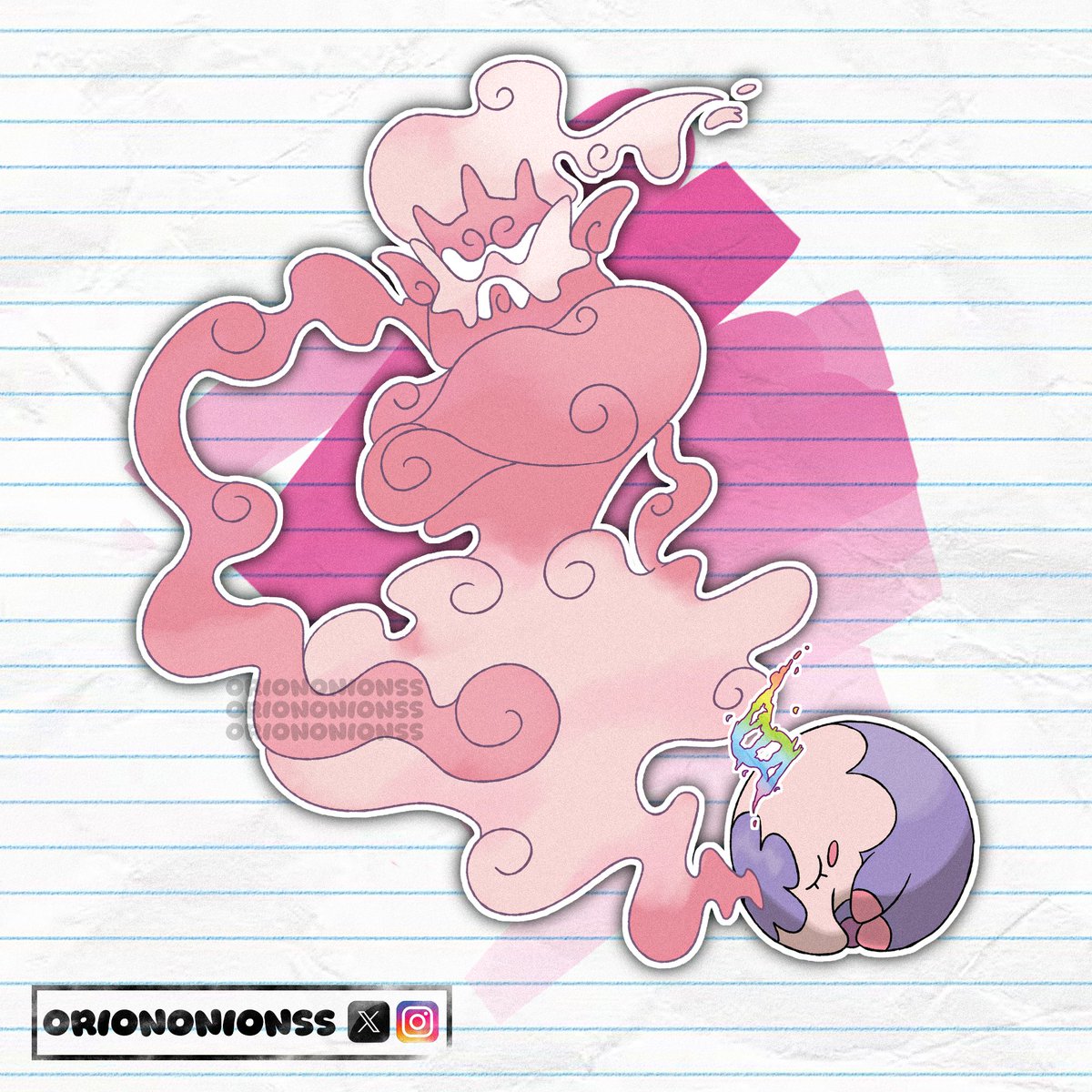 i drew mega musharna! #pokemon #fakemon #pokemonlegendsza