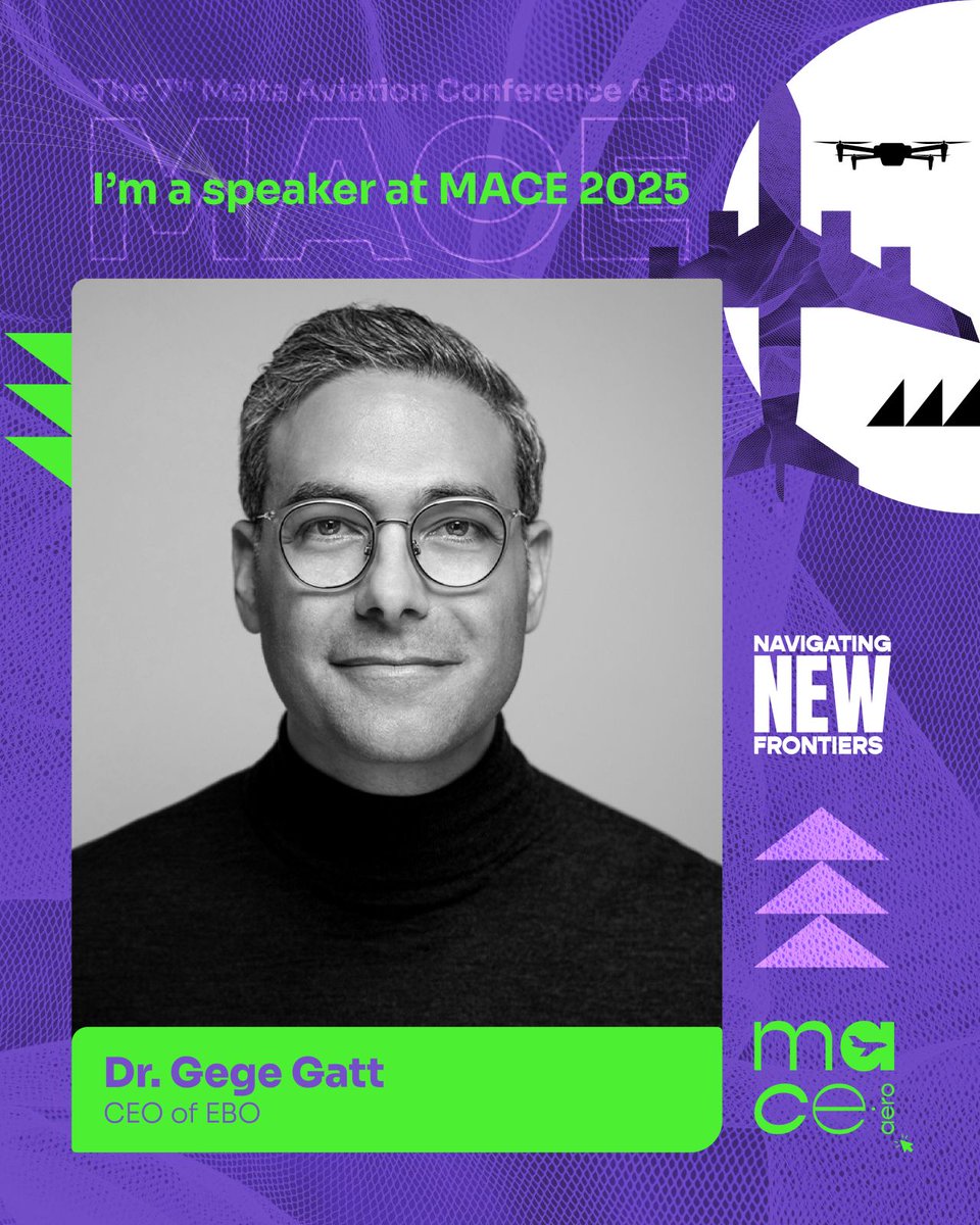 Excited to be joining the <a href="/MACEaviation/">MACE - Malta Aviation Conference and Expo</a> Expo this 29/10. I'll be delivering a keynote and also joining a panel on #AI in Aviation. The true challenge lies beyond technology... it’s about trust, accountability and human collaboration.  Register: mace.aero