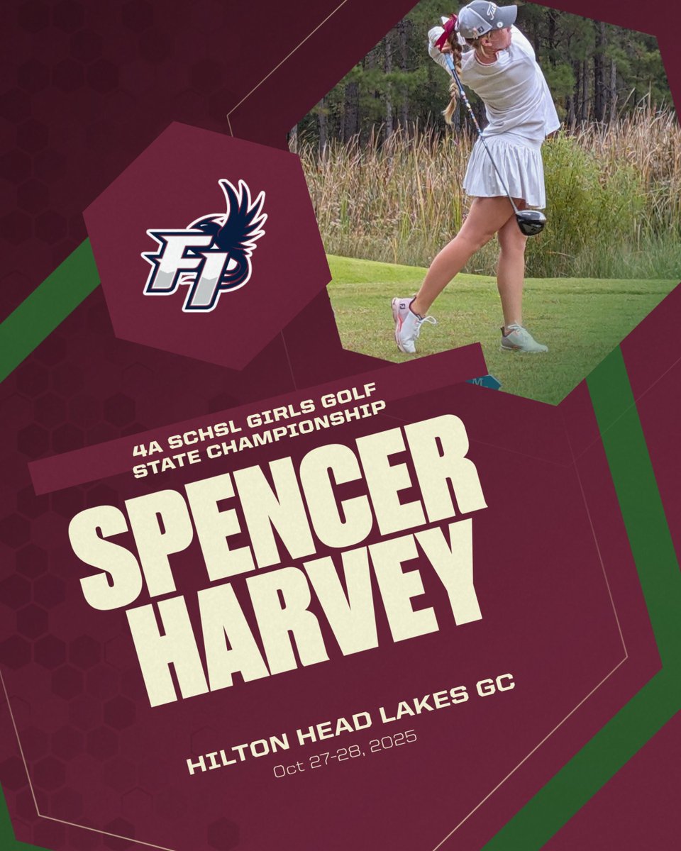 Good Luck Spencer Harvey &amp; Girls Golf Team @schsl 4A State Championships today &amp; tomorrow #R1SEUP @innvision_fihs <a href="/FuryBoosters/">Fury_Boosters</a>