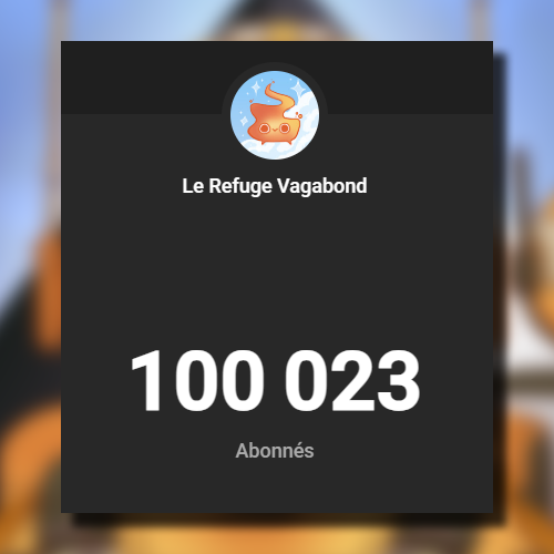 Saperlipopette ! La chaîne youtube vient de passer le cap des 100 000 ABONNÉ·ES ! C'est totalement fou. 🥹

Je ne serais jamais assez reconnaissant envers toutes les personnes qui me soutiennent au quotidien, que ce soit dans la communauté ou mes proches. 100 000 fois merci !🫶